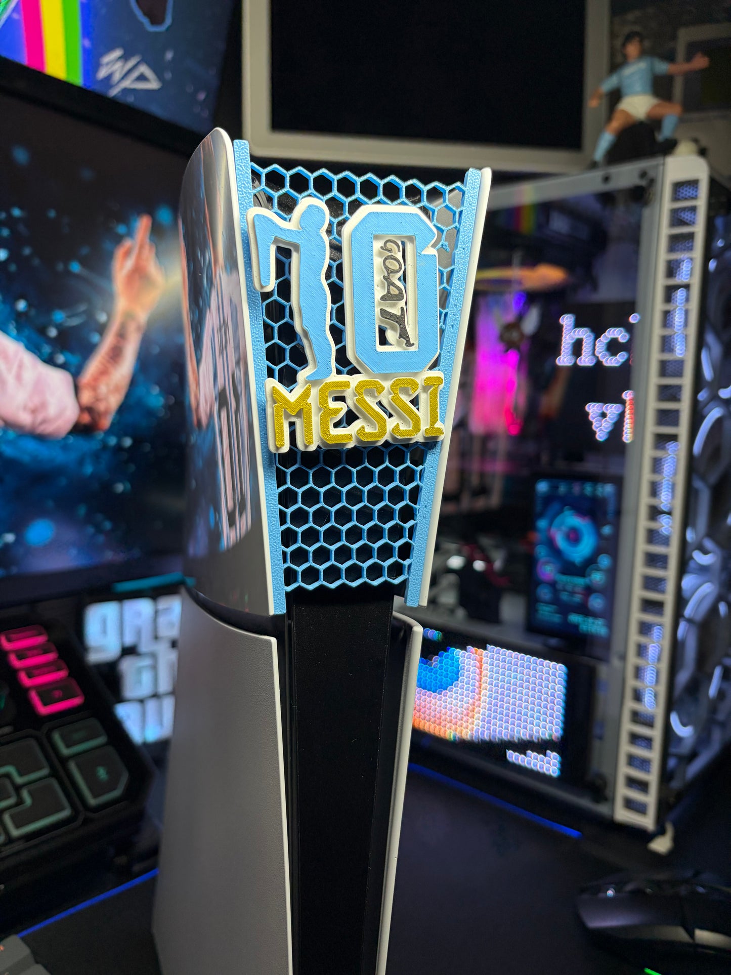 Skin PS5 - Messi 10 Gold