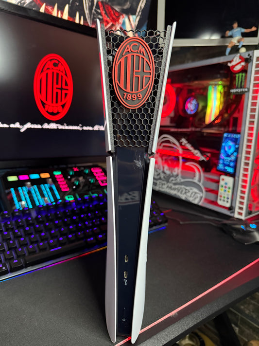 Skin Ps5 AC Milan Red