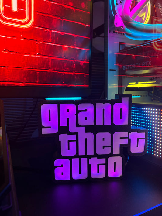Lampada Logo GTA - RGB