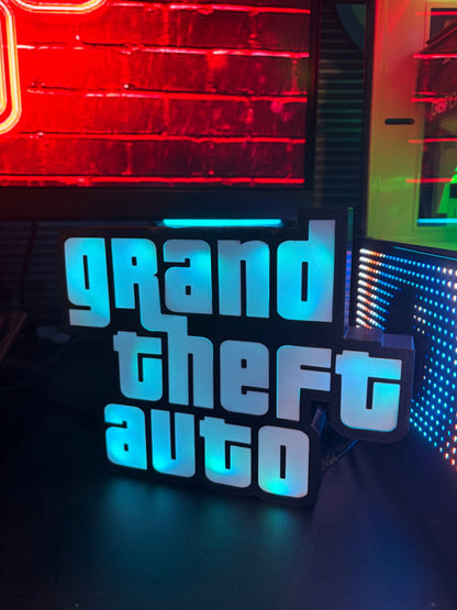 Lampada Logo GTA - RGB