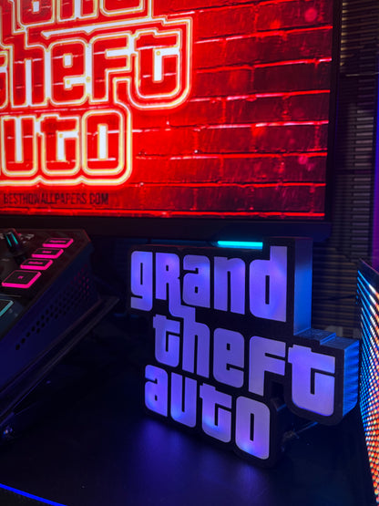 Lampada Logo GTA - RGB