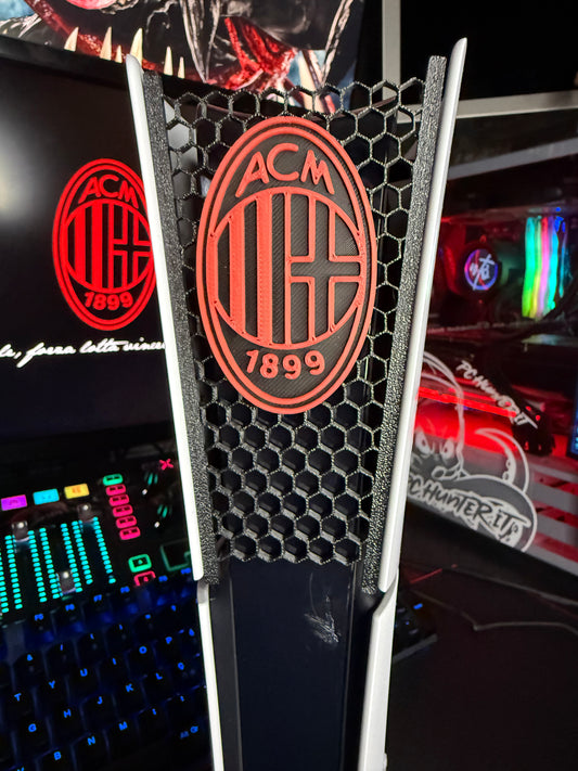 Skin Ps5 AC Milan Red